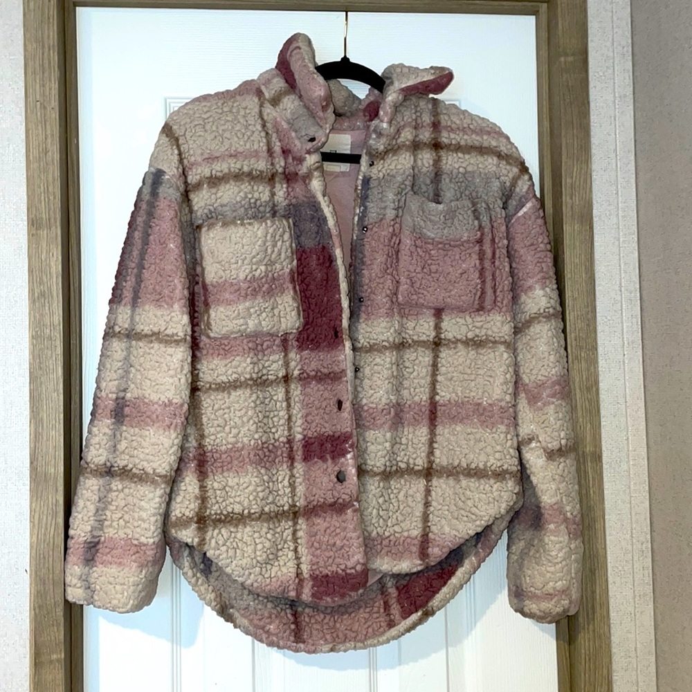THREAD & SUPPLY - Pink and Cream Jacket Size S